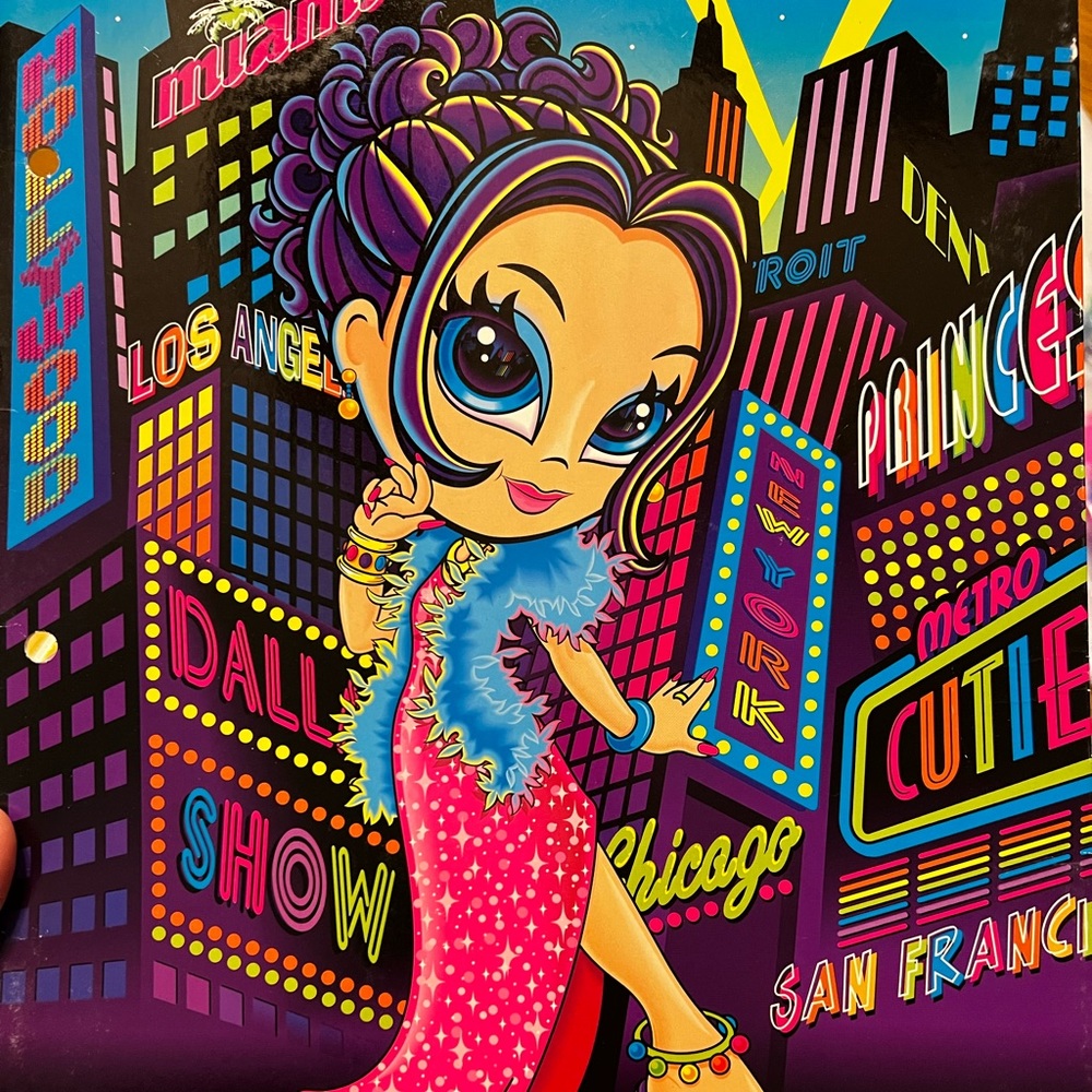 Rare Lisa Frank Glamour Girl Folder